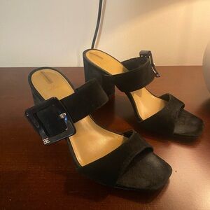 Sam Edelman black slip on heels